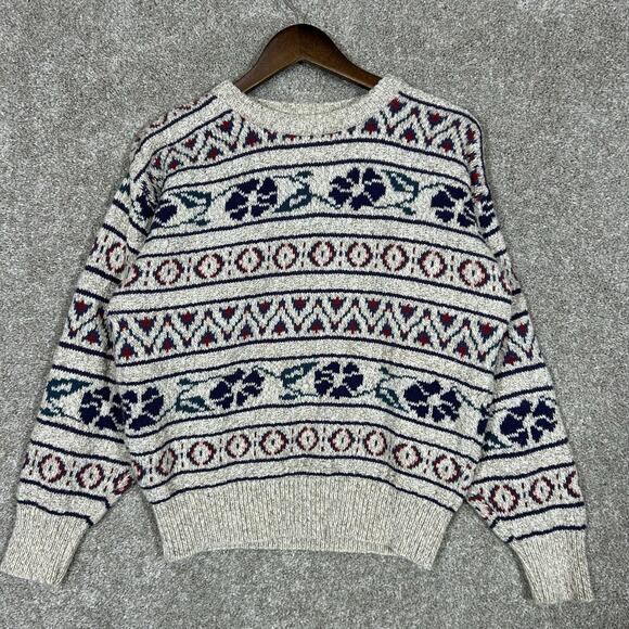 Vintage Northern Collections Cotton Wool Blend Sweater Made in USA Women's Small - Picture 1 of 5